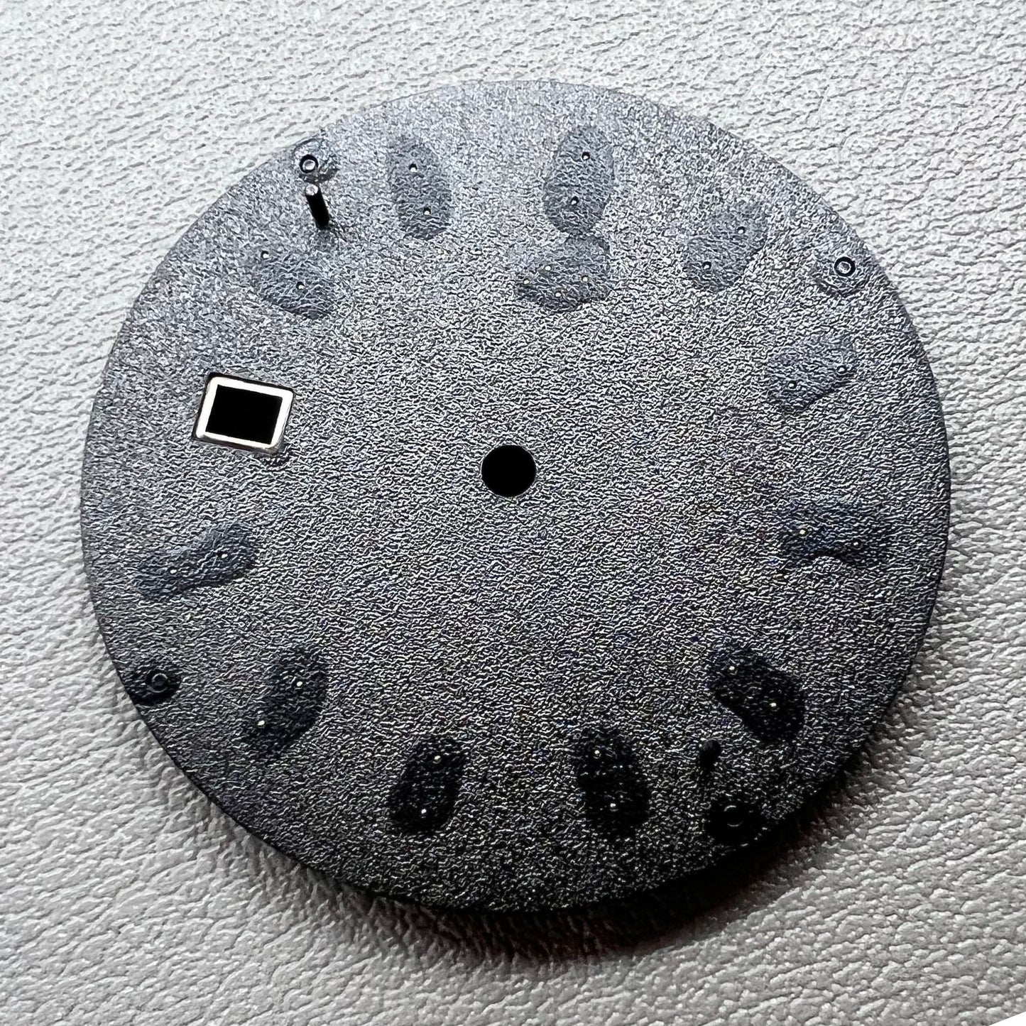 NO Lume black Datejust 33mm watch dial, compatible with NH35 NH36 movements, stylish replacement accessory.