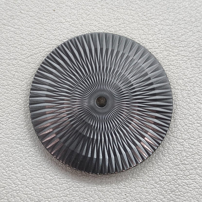 Modified 28.5mm Black Radial No Lume Watch Dial for Miyota 8215 Movement