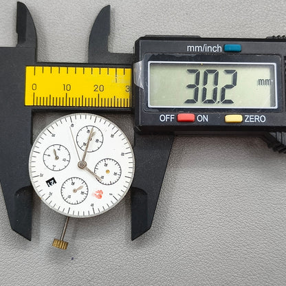 Chronograph Movement @4.5 Black Single Calendar Second@9 ETA 7750 Replacement