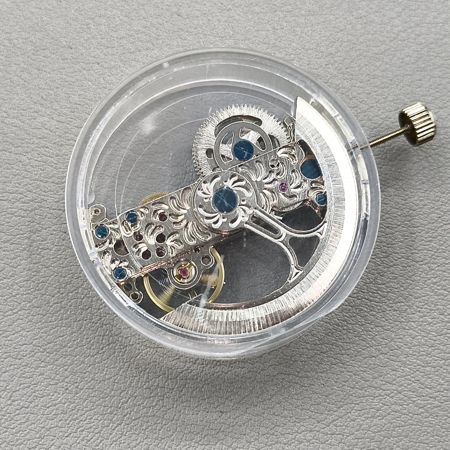 Bar Shape Bare Balance Wheel Automatic Mechanical Movement