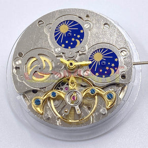 China Made Multifunctional Star Phase At 3/12 Automatic Mechanical Movement