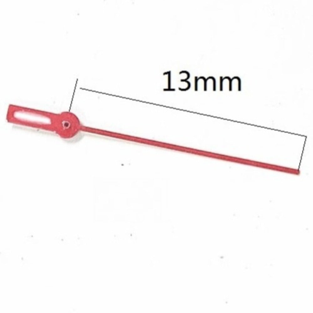 Set of 3 red 13mm second hands for Miyota FS00 FS01 FS10 watch movements, precise timing parts.