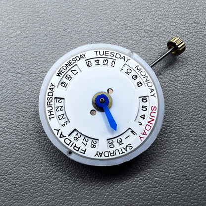 Mingzhu 2813 8205 Silver Plated Date Day Automatic Mechanical Movement