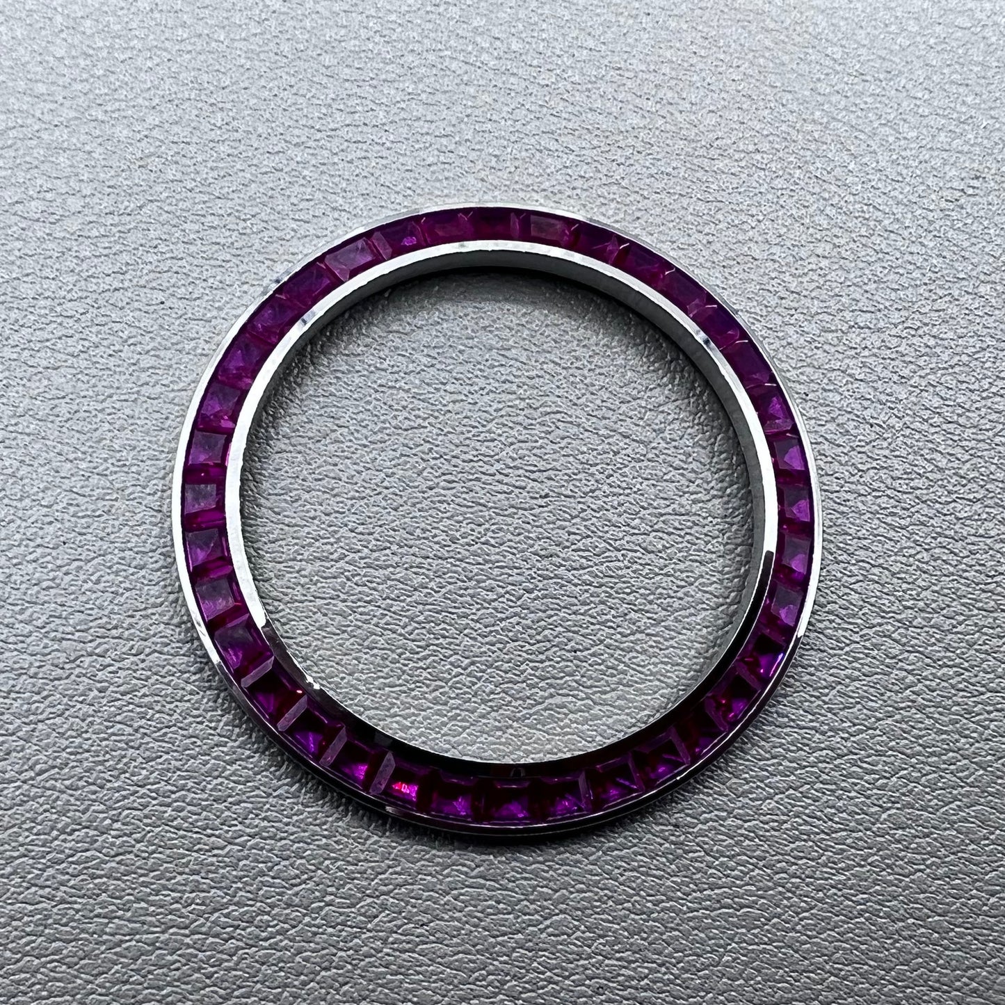 Inclined Rose Pink Watch Bezel Daytona T-Shaped Square Moissanite