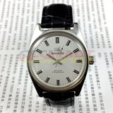 38mm Shanghai Factory Made Manual Mechanical Watch White Dial 3 Hands 19 Jews