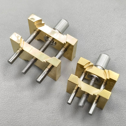 2 PIECES Watch Movement Holder Clamp Vise Copper Vintage Repair Tool