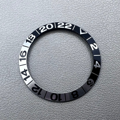 38mm Tai Chi style watch bezel insert in aluminum alloy for Omega Seamaster 600, sleek accessory.