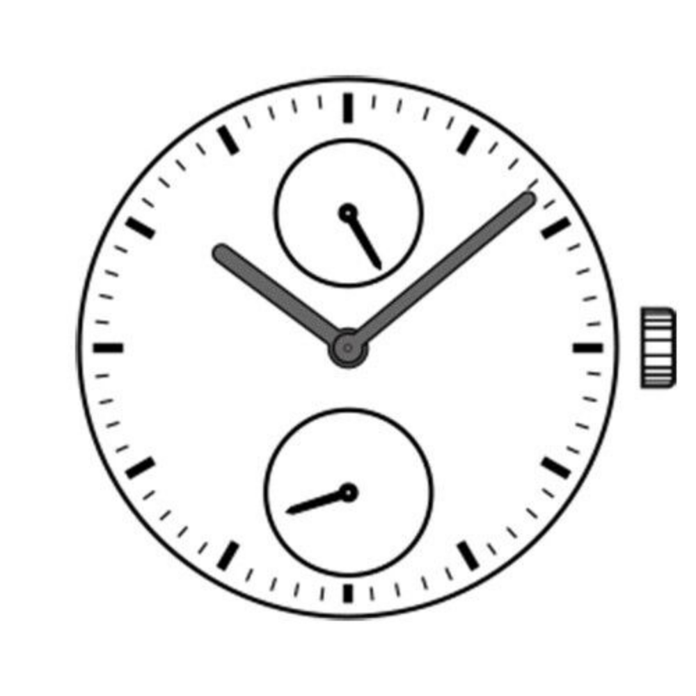 SII VD77 quartz watch movement component for accurate timekeeping and watch repairs.