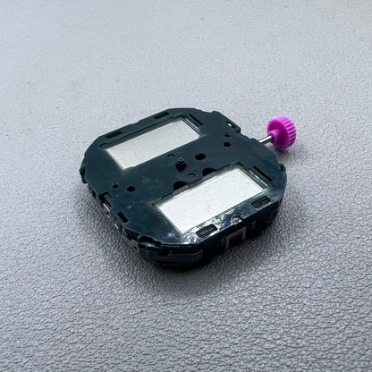Japan T240 quartz watch movement with 3 hands and digital display, perfect for precise timekeeping accessories.