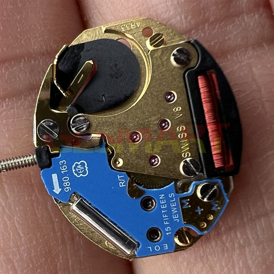 ETA 980.163 Uhr Quarz 2 Zeiger Uhrwerk Uhr Reparaturteil