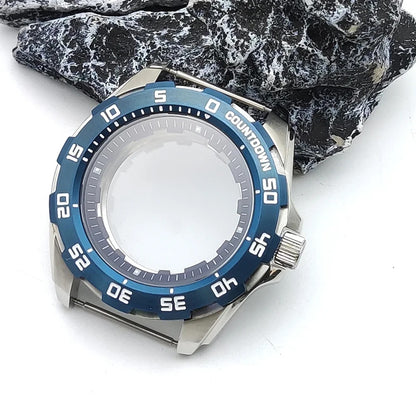 44MM Watch Case For NH35A/NH36 Movement Replacement Parts Stainless Steel Mechanical Watch Case For NH35A/NH36 Movement Case