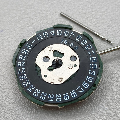 Japan Miyota 2115 Quartz Movement Date@3 Single Calendar 3 Hands Black Disk