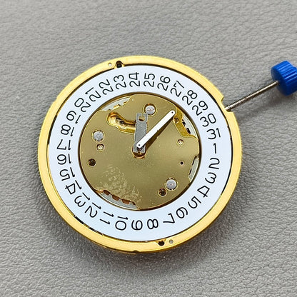 Swiss Ronda 5030.D Quartz Movement 5030D Date@4 White Disk