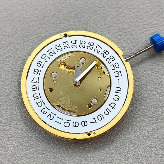 Swiss Ronda 5030.D Quartz Movement 5030D Date@4 White Disk