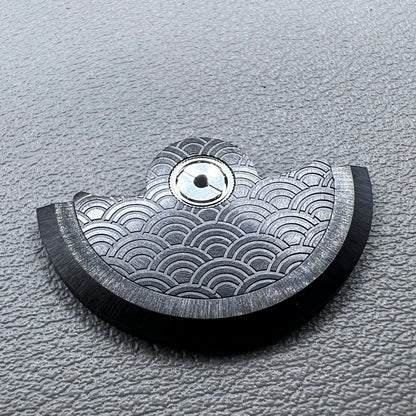 Black Waved Rotor Oscillating Weight for Movement NH34 NH35 NH36 NH38