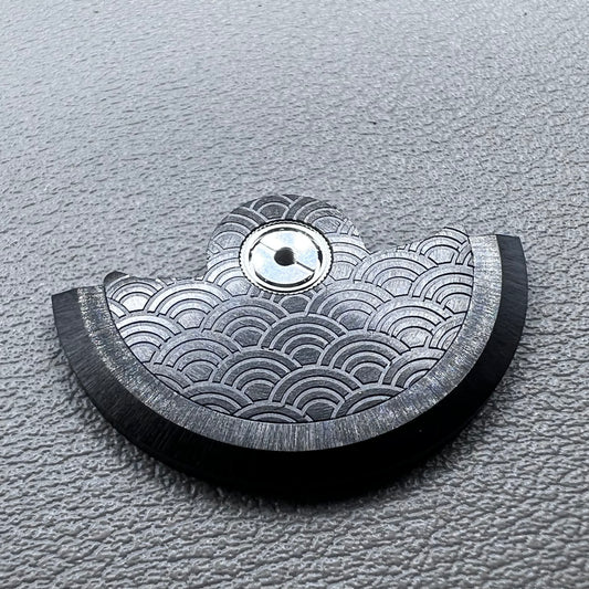 Black Waved Rotor Oscillating Weight for Movement NH34 NH35 NH36 NH38