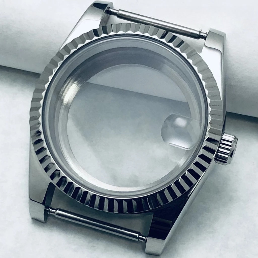 36/40mm S Crown Steel Sapphire Watch Case For NH34 NH35 NH36 ETA 2824 PT5000