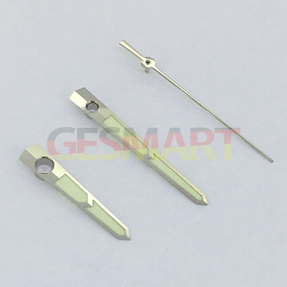 Green luminous watch hands for China Made 8215/2813 Miyota 8N24 movement, improving nighttime readability.