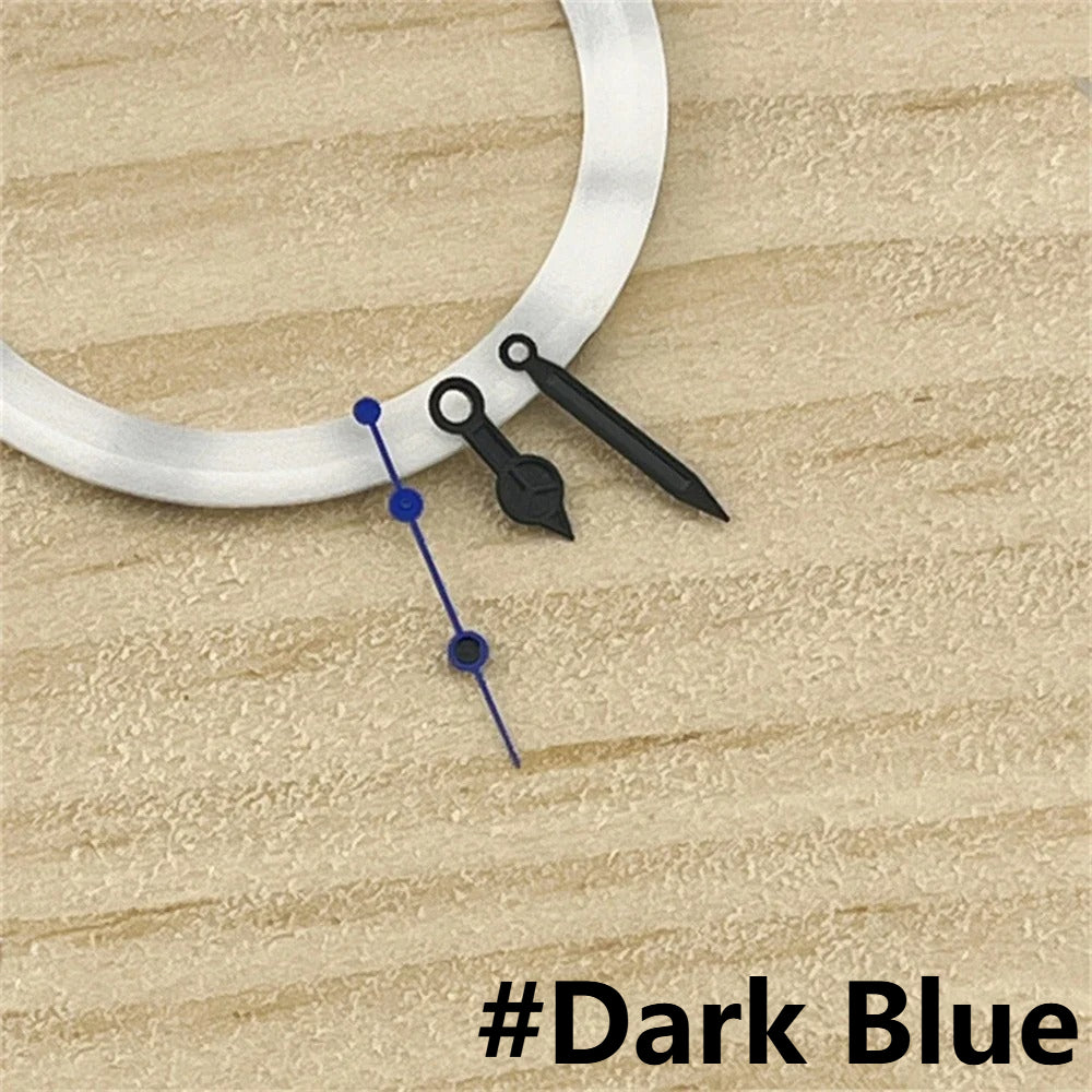 Black Watch Hands Colored Second Hand No Luminous Watch Hands for NH35 NH36