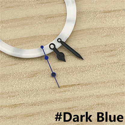 Black Watch Hands Colored Second Hand No Luminous Watch Hands for NH35 NH36