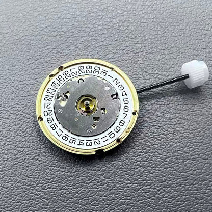 Swiss ETA E61.041 quartz watch movement by ETA with date indicator at 3 o'clock, precise timekeeping replacement.