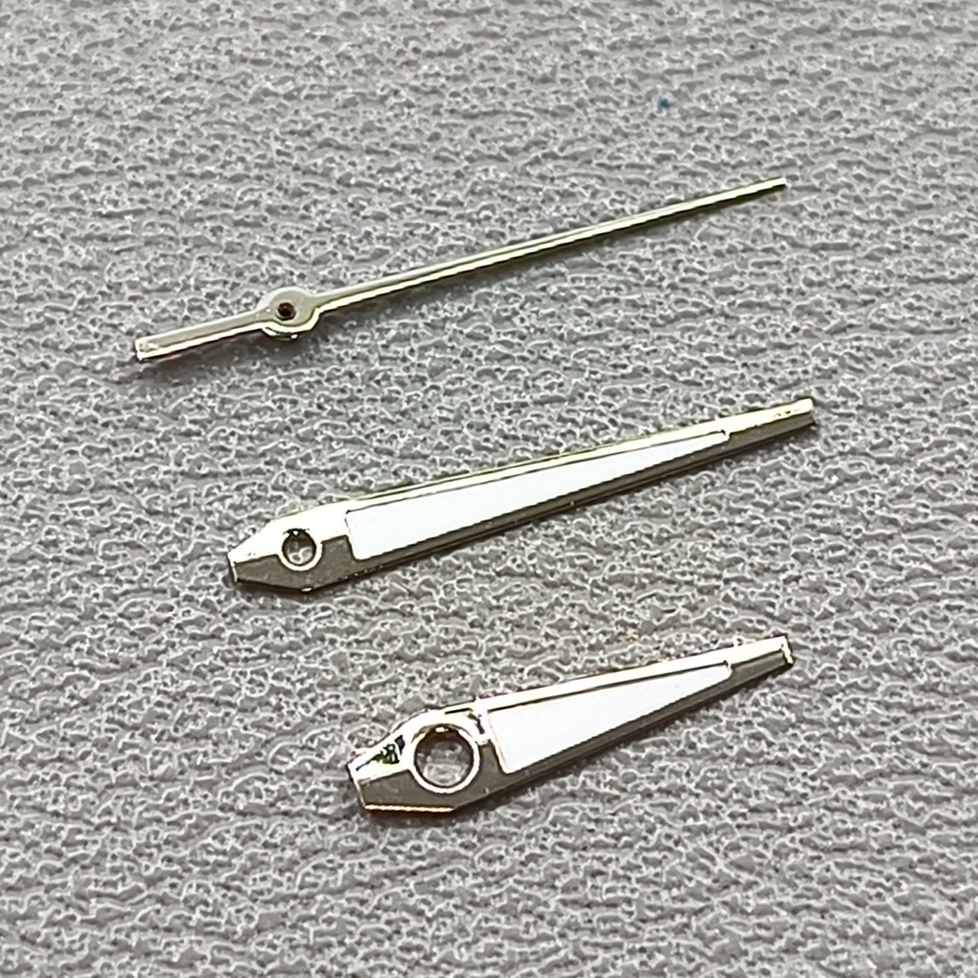 2 Sets Silver Trim with Green Lume Arrow Shape Watch Hands for Ronda 515