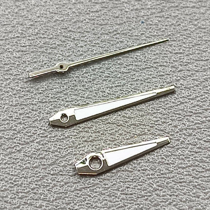2 Sets Silver Trim with Green Lume Arrow Shape Watch Hands for Ronda 515