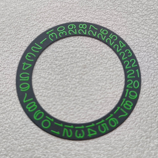2 PIECES Black Background Green Character Date Disk Wheel for NH35 NH36 Date@3