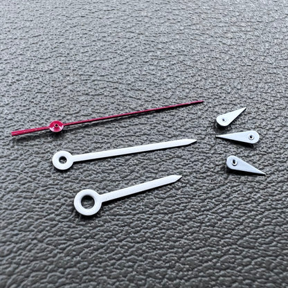 2 Sets White Pointed Red Second Hand Watch Hands for Miyota OS10 OS20 OS60 OS80