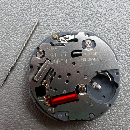 Japan Hattori Epson VD74A quartz watch movement with precision timekeeping for watch accessories.