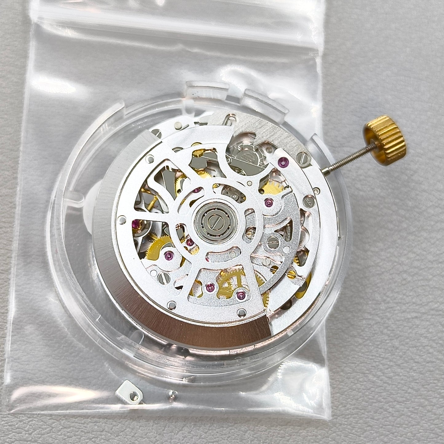 Silver Dandong 4130 Hollow Automatic Mechanical Movement #SL4802
