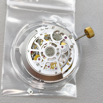 Silver Dandong 4130 Hollow Automatic Mechanical Movement #SL4802