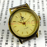 34mm China Made Manual Mechanical Watch 17 Jews Golden Dial Golden Round Case