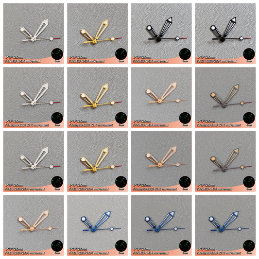 Luminous Hand Watch Hands for NH35 NH36 Series ETA 2836 2824 Miyota 8205 8215