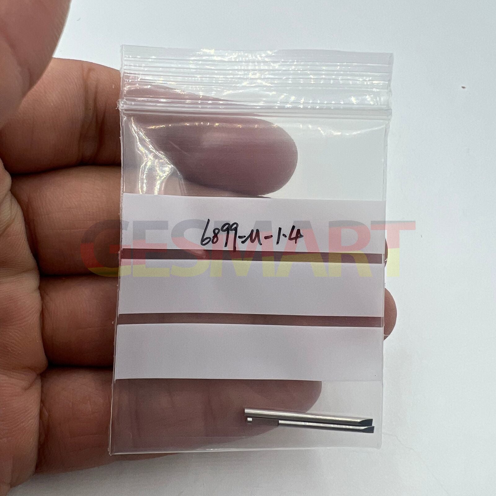 Set of 5 Bergeon 6899-M-140 ergonomic 1.4mm stainless steel screwdriver blades for precise watch accessory repairs