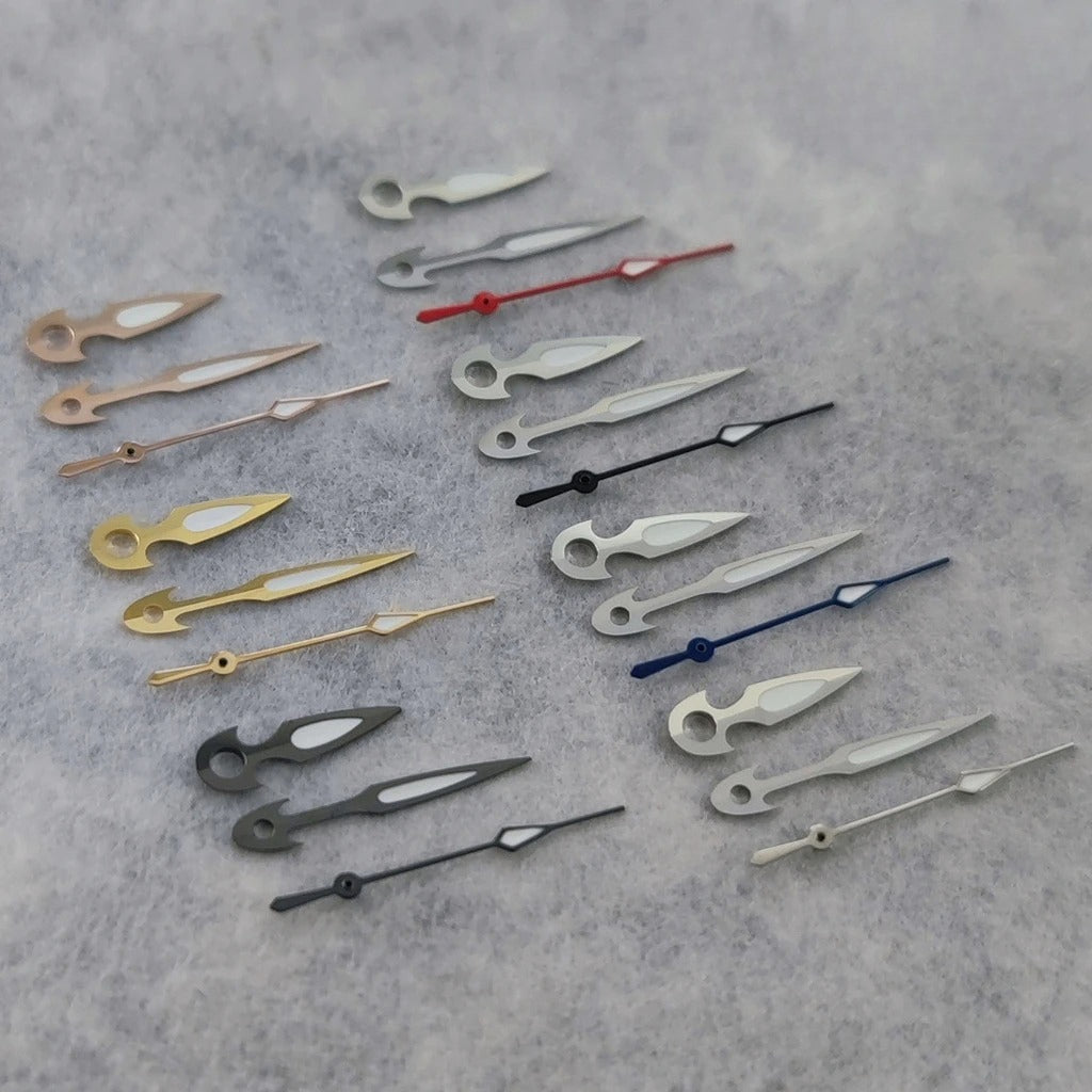 Green Luminous NH35 Watch Hands Pointers For NH34 NH35 NH36 4R 7S Movement