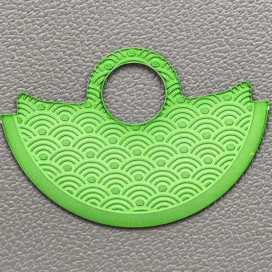 Light green waved rotor oscillating weight, fits NH35 NH36 7S26 4R35 watch movements, precision design.