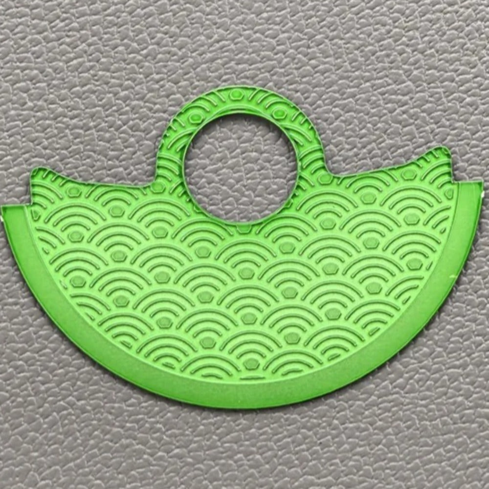 Light green waved rotor overlay, compatible with NH35 NH36 7S26 4R35 watch movements.