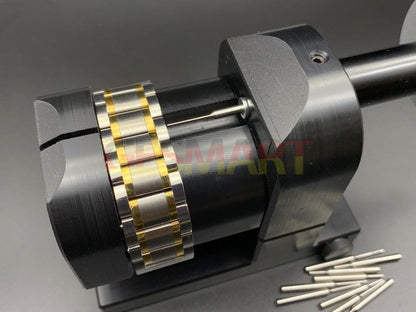 Adjustable link pin remover tool for watch bracelet adjustments, compatible with multiple brands and precise use.