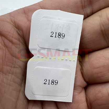 Silver and gold Skeleton 2189 balance wheel replacement part by ChinaMade for precise watch repair.