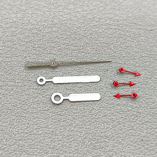 White Trim Silver Second Hands Watch Hands for OS10 OS60 OS80 Movement