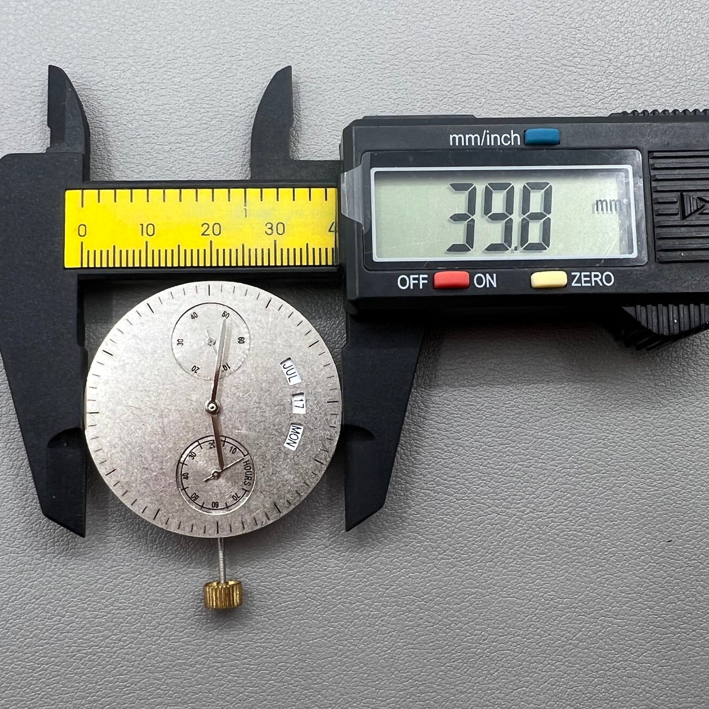 Perpetual Calendar watch movement by Dandong, precision replacement part for timepieces.