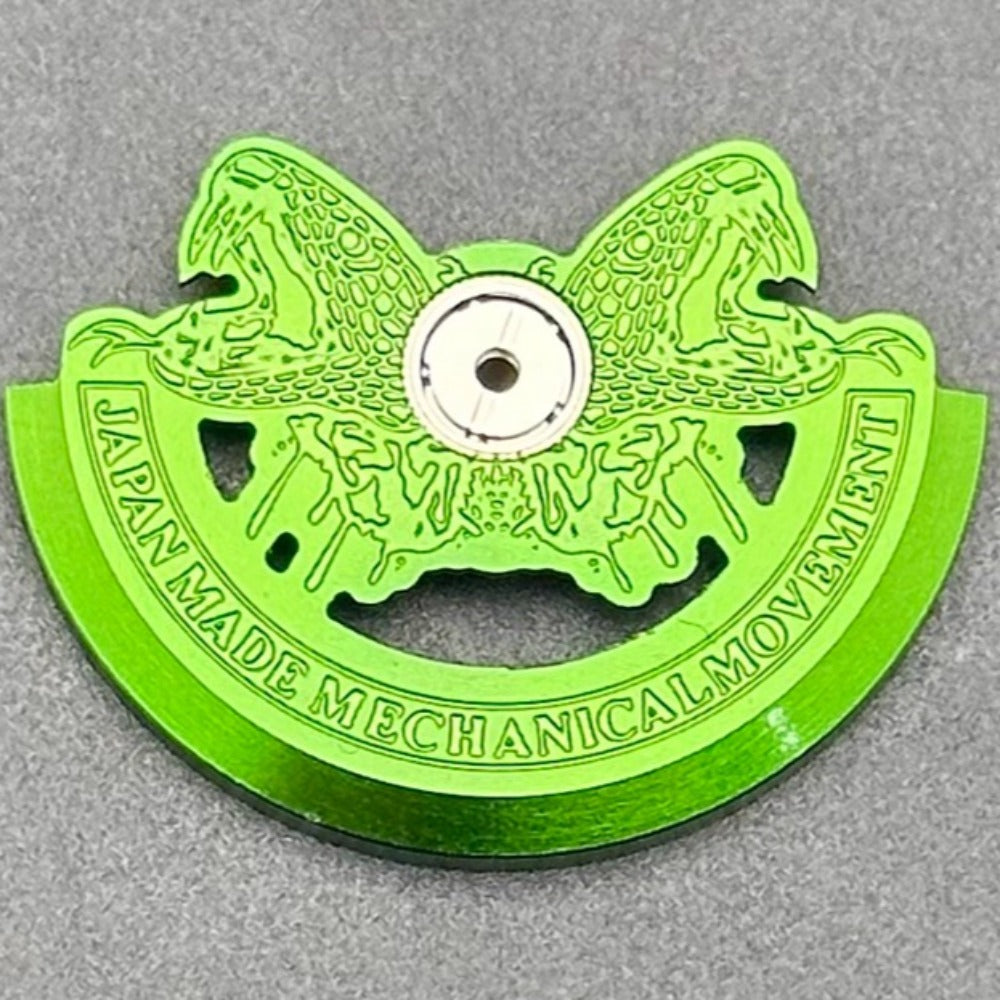 Modified Green Two-headed Snake Rotor Oscillating Weight for NH35 NH36 Movement