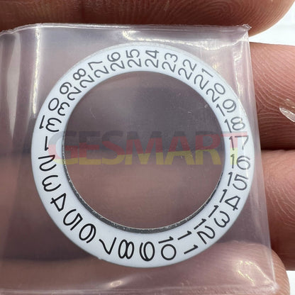 Date disk wheel for NH35 NH36 watch movement displaying date window at 3 o'clock by Seiko compatible accessory.