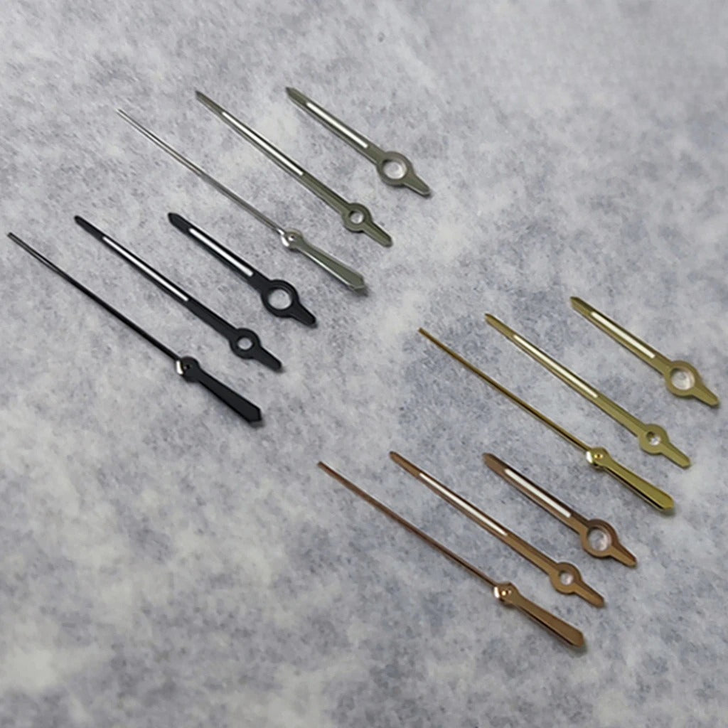 Silver/Black/Rose Gold/Gold Watch Hands For NH35/NH36/4R/7S C3 Green Luminous