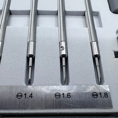 Screwdriver Set 316 Stainless Steel Watchmakers Ergonomic 6 Pieces Screwdriver
