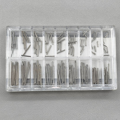 360 Pieces/Box Watch Band Split Pins Stainless Steel With Double Flange Connector