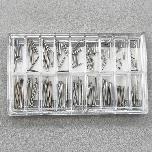 360 Pieces/Box Watch Band Split Pins Stainless Steel With Double Flange Connector