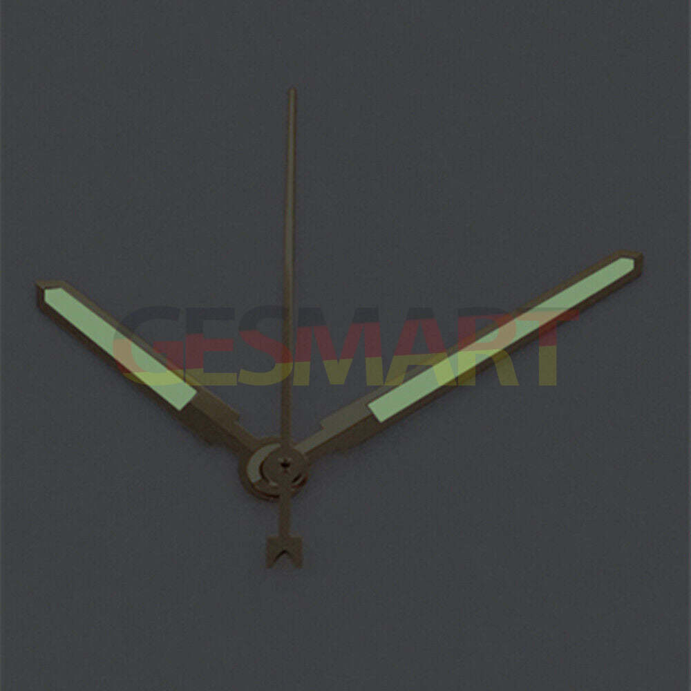 Silver trim green luminous watch hands, compatible with Asian 8215/2813/8205 movements, for precise timekeeping