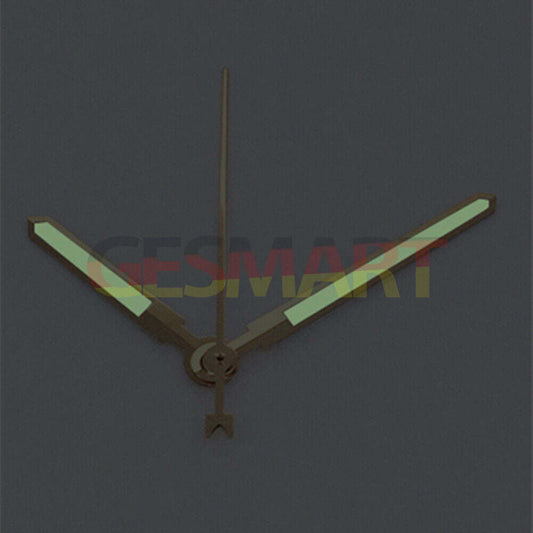 Silver trim green luminous watch hands, compatible with Asian 8215/2813/8205 movements, for precise timekeeping